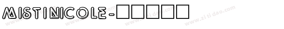 Misti Nicole字体转换